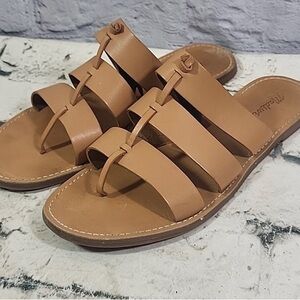 Le Lis Tan Leather Sandals